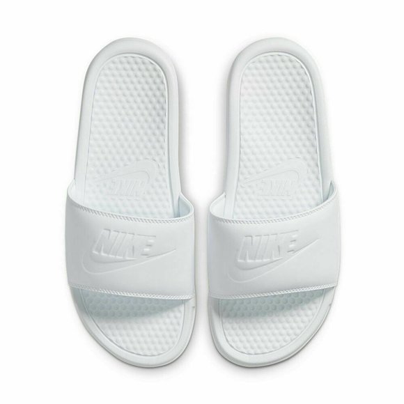 Nike Shoes - 💚🤍 Nike White Benassi JDI Women's Slide Sandals 11 & 10